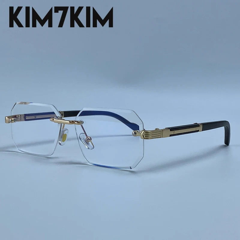 Elite Rimless Rectangle Sunglasses
