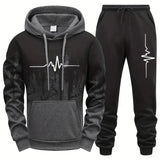 Men's Casual Jogging Tracksuit Set