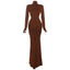 Women's Backless Ruched Maxi Dress