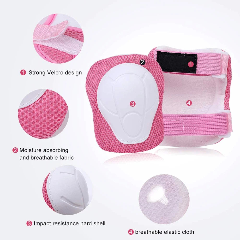 Kids Protective Gear Set with Knee & Elbow Pads