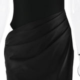 Luxe Satin Cutout Maxi Dress