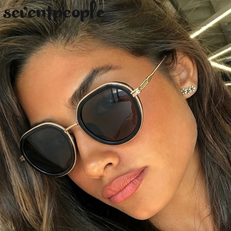 Vintage Round Metal Sunglasses