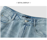 Women Vintage Cotton Wide Leg Jeans
