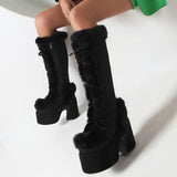 Platform Fur Boots