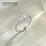 925 Sterling Silver Zircon Ring Set