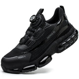 Men Rotary Buckle Steel Toe Safety Shoes
