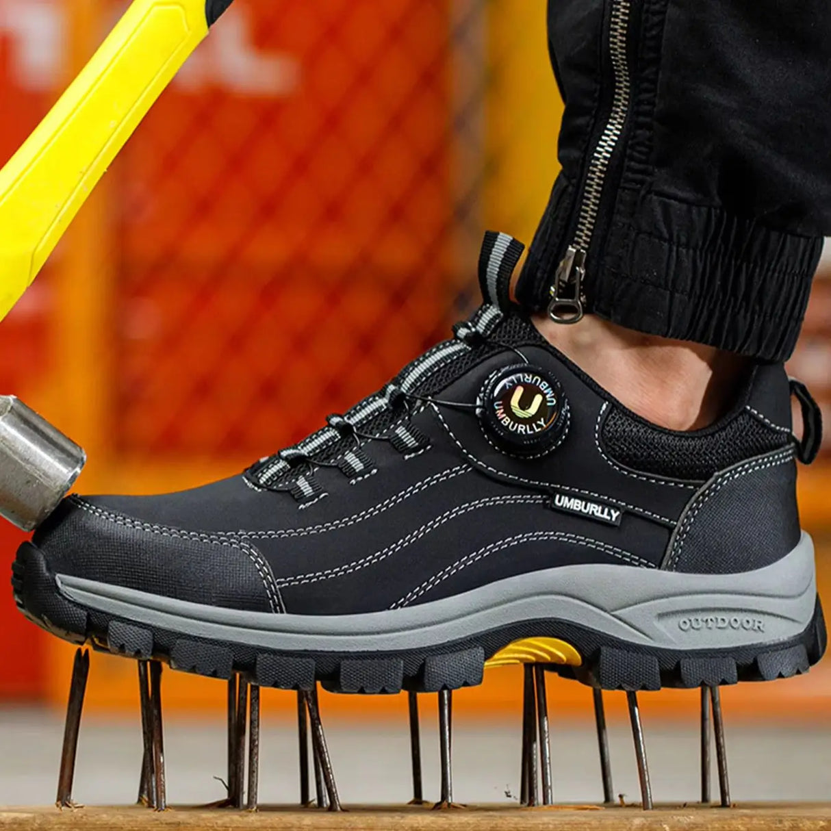 Men Smash Resistant Work Sneakers