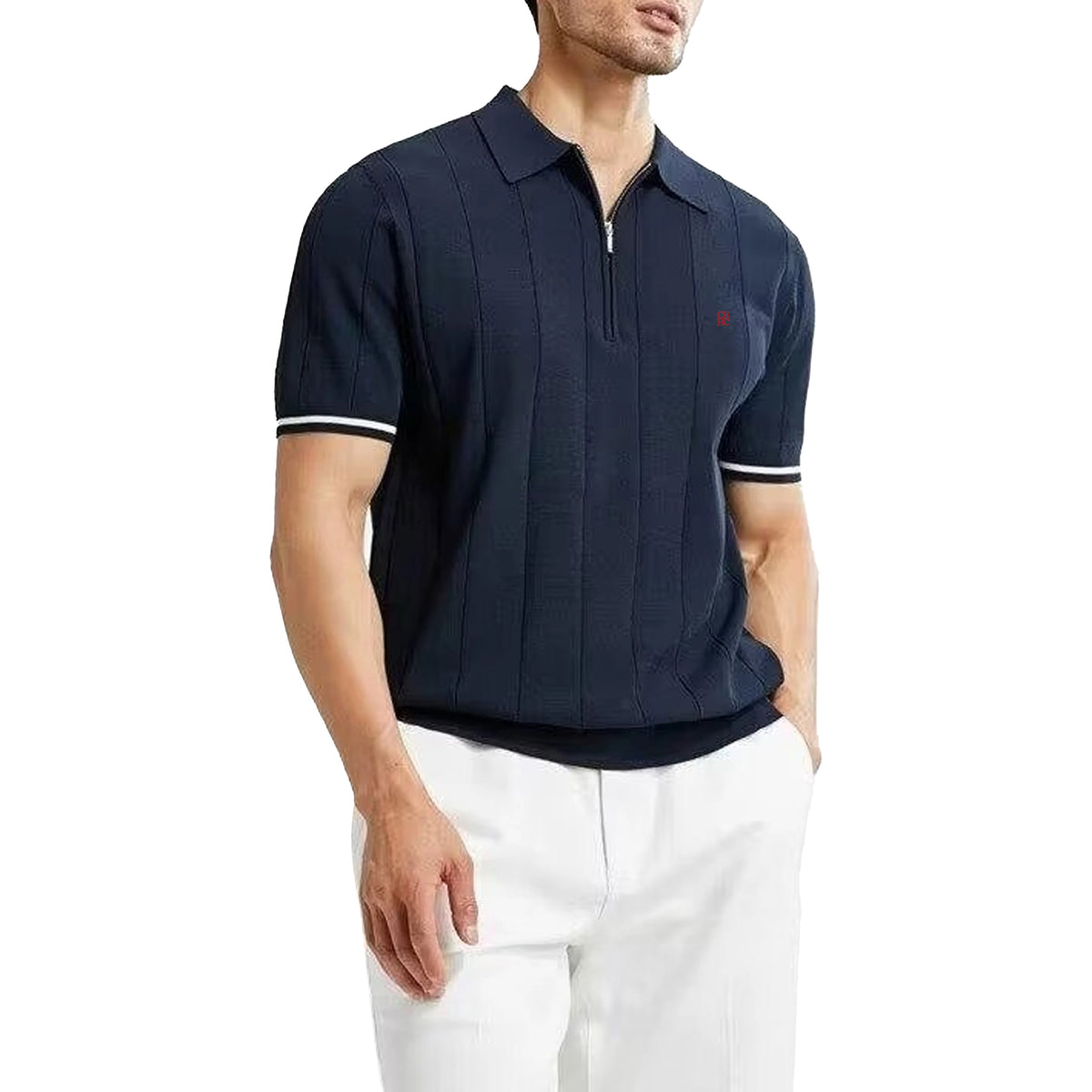 Executive Zip Knit Polo