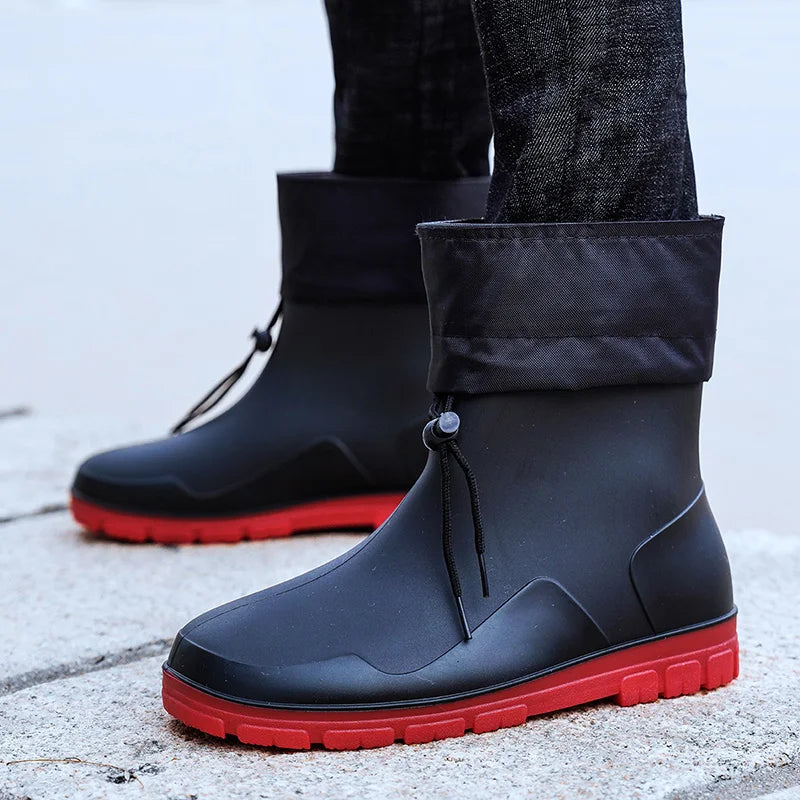 Men’s Medium Closed Anti-Slip Rain Boots