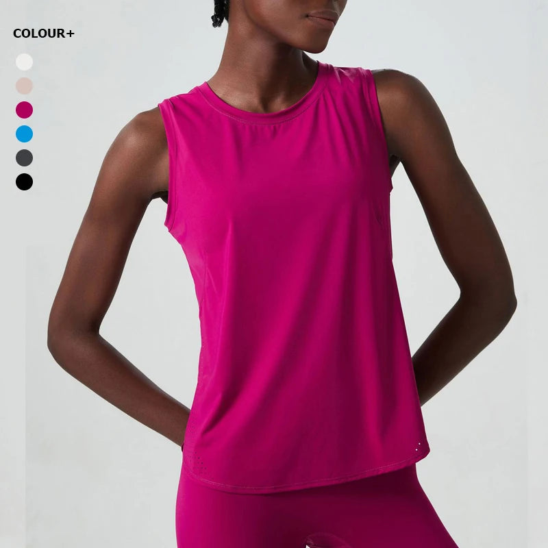 Women Loose Sleeveless Fitness Tank Top