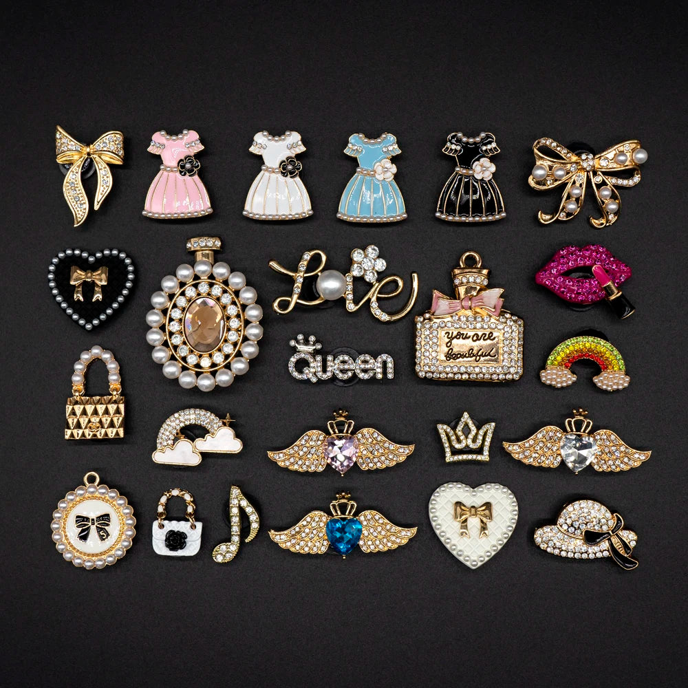 Women Metal Designer Shoe Charms Accessories