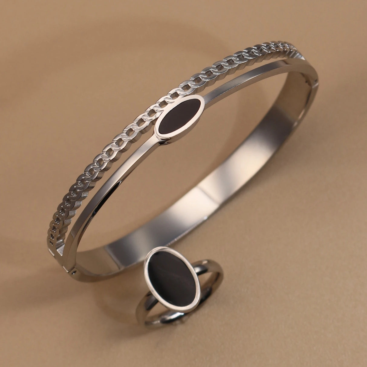 Luxury 2-in-1 Ring & Bracelet Set