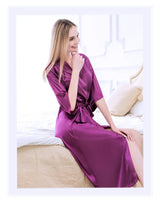 Luna Satin Belted Robe