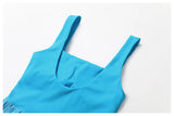 Women Pocket Pleated Sports Jumpsuit