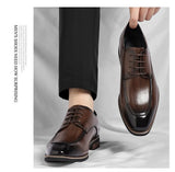 Men Large Size Leather Dress Shoes