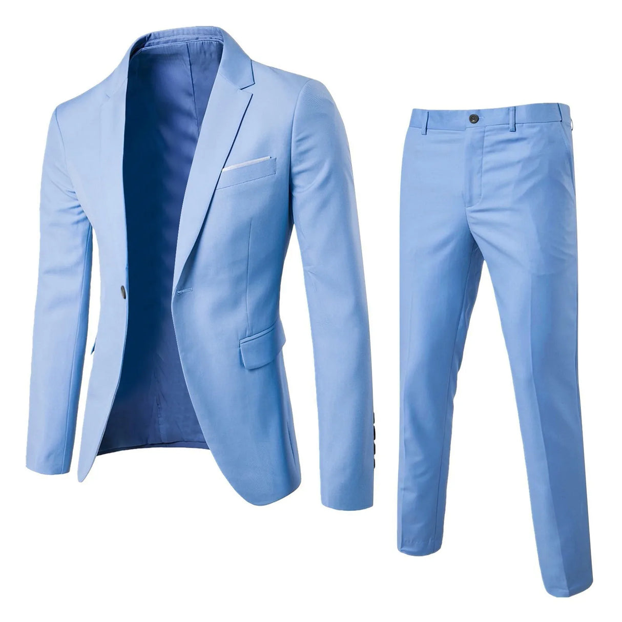 Men Slim Fit Business 2-Piece Suit