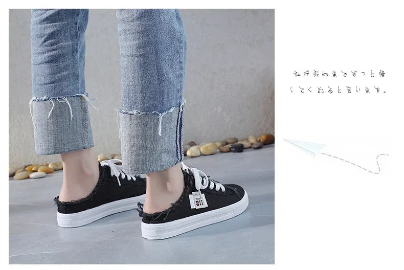 Women Canvas Slippers Casual Flat Shoes
