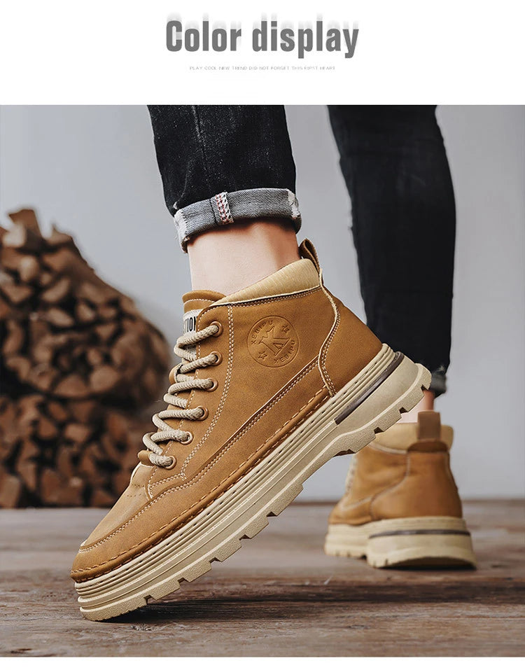 Fashion High-Top Casual Men’s Boots