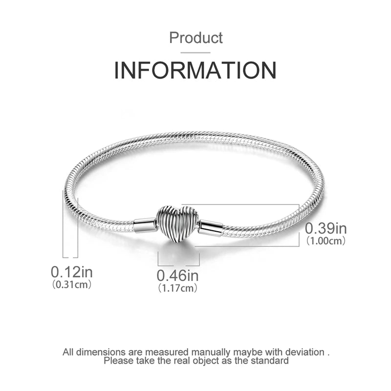 Sterling Silver Heart Bracelet