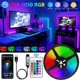 Smart Bluetooth LED Strip Lights – App & Remote Control