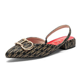 Women Ballet Flats Leather Bowknot Slip-On Shoes