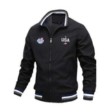 Men’s USA Graphic Varsity Jacket