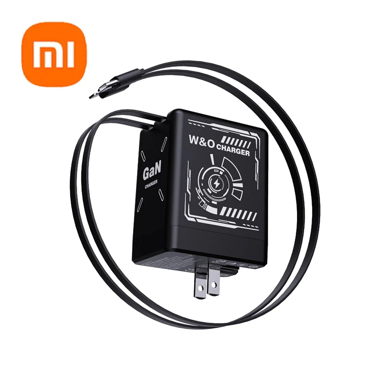 120W Fast Charger with Type-C & Lightning Cable