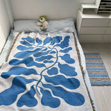 England Blue Sofa Blanket