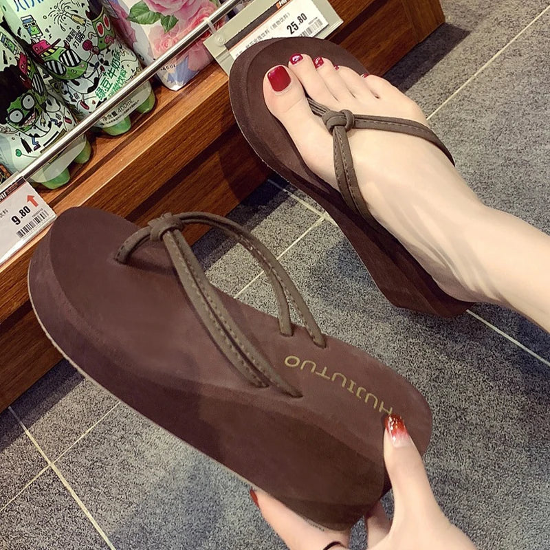 Women High-Heel Flip Flops