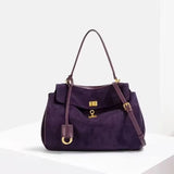 Frosted Leather Shoulder Bag