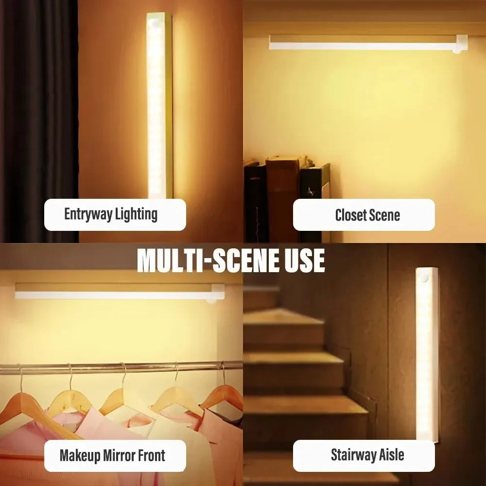 LED Motion Sensor Night Light – Type-C Rechargeable