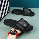 Men Genuine Leather Summer Sandals Slippers