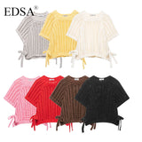 Women's Chunky Knit Cropped Sweater