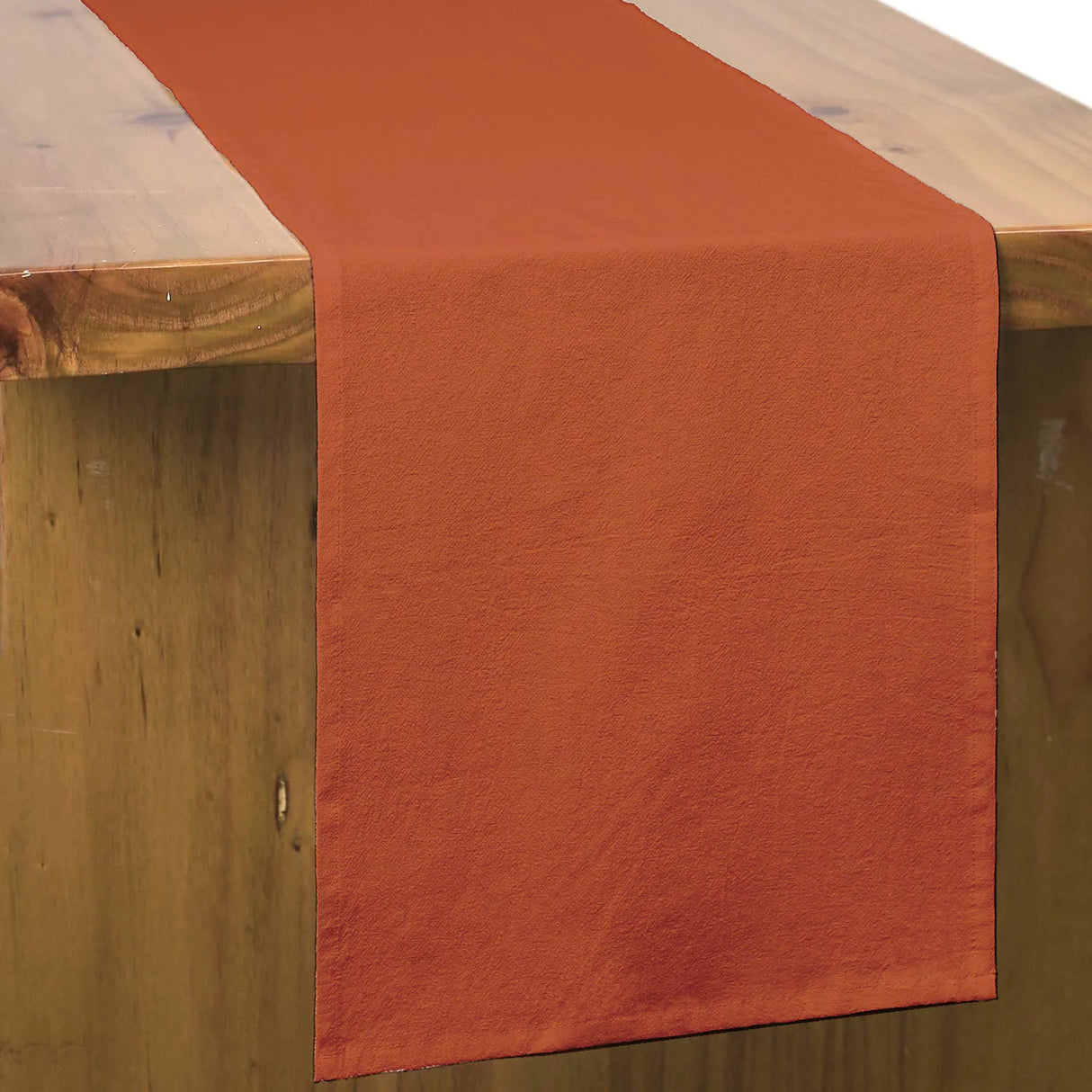 Cotton Sage Green Table Runner