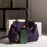 Frosted Leather Shoulder Bag