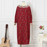 Women Batwing Boho Maxi Dress