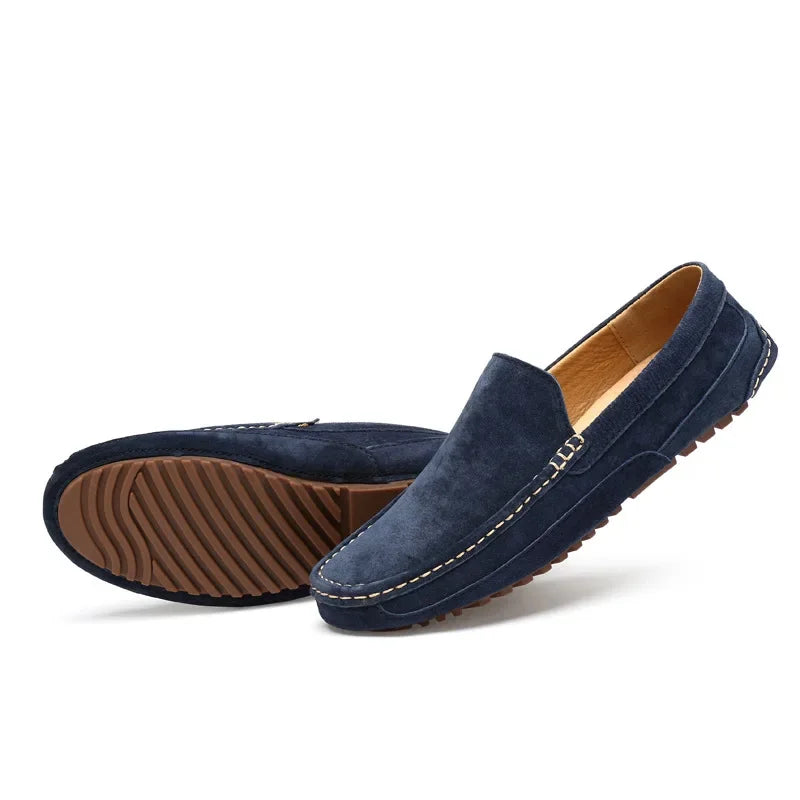 Men’s 2025 Luxury Suede Boat Loafers