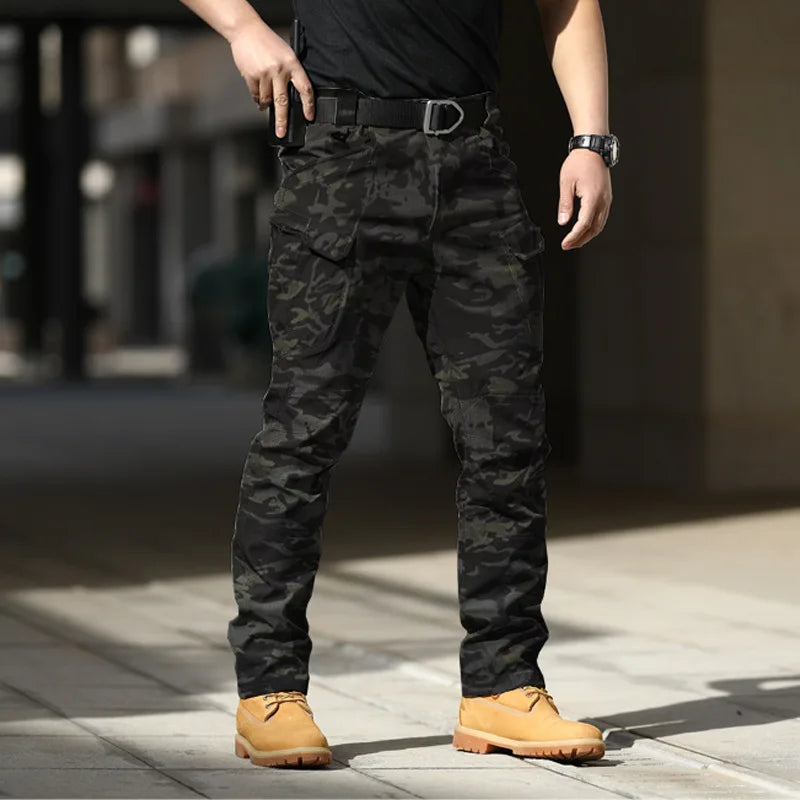 Plus Size Men's Cargo Trousers – 6XL Waterproof Outdoor