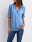 Luna Deep V-Neck Chiffon Blouse
