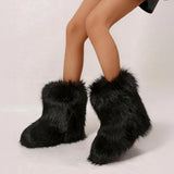 Y2K Fur Snow Boots