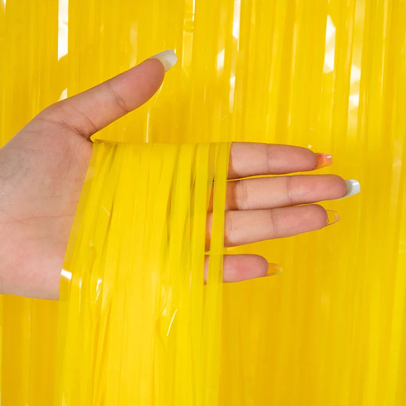 Foil Tinsel Fringe Curtain Backdrop
