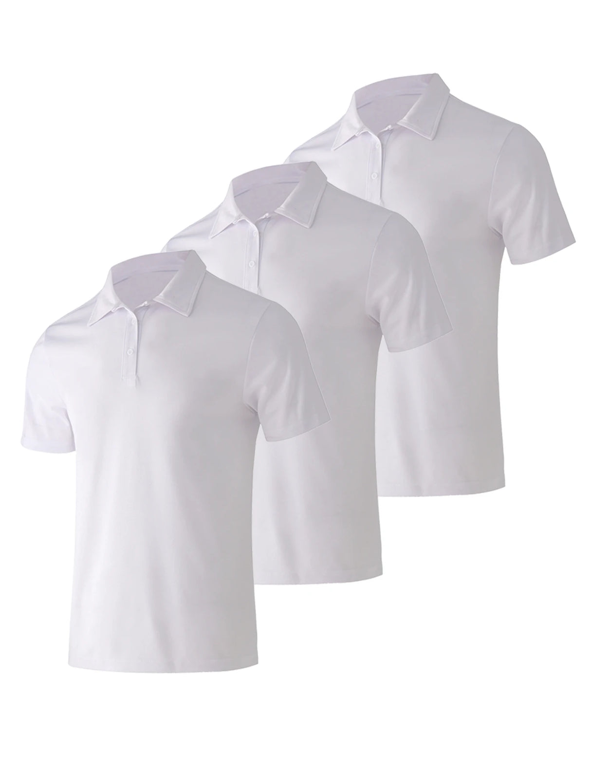 Men Slim Fit 3-Pack Polo Shirts