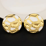 Women’s Gold Jewelry Set with Earrings & Necklace