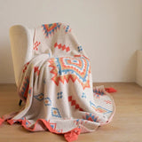 Bohemian Knit Sofa Blanket