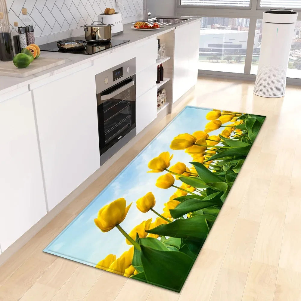 Fresh Flower Floor Mat
