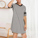 Men’s Contrast Sleep Shirt Robe