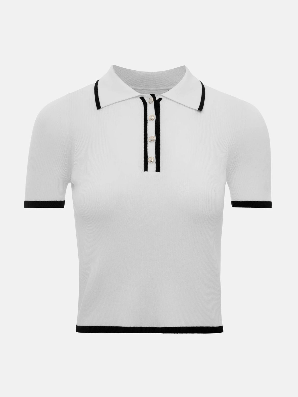Women's Slim Contrast Knit Pullover