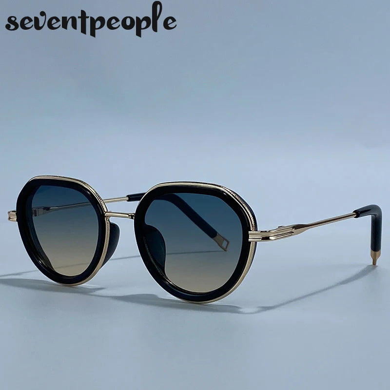 Vintage Round Metal Sunglasses