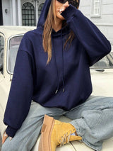 Leopard Print Fleece Hoodie