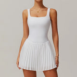 Women Pocket Pleated Sports Jumpsuit